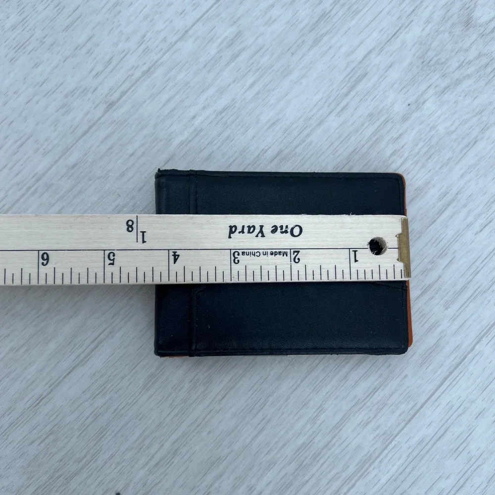 TRAVANDO Black Bi Fold Wallet Slim RFID Blocking Money Clip Card Holder‎